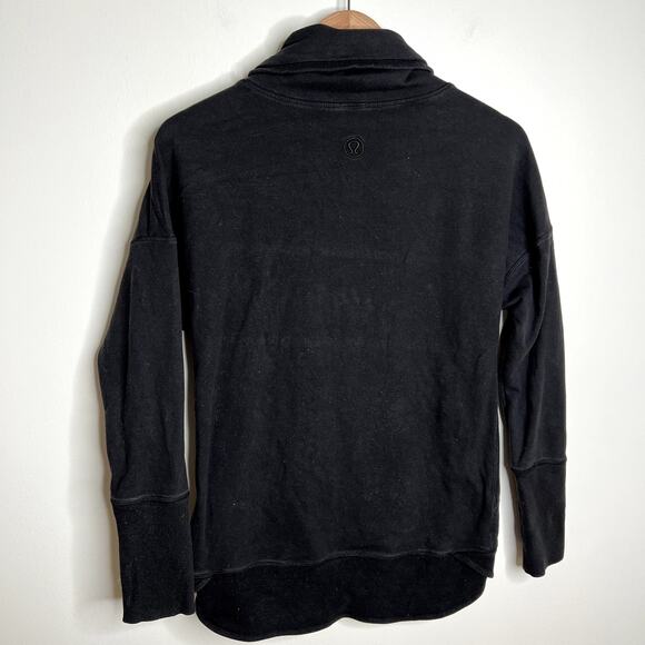 Lululemon Black Cowl Neck Sweatshirt - Picture 5 of 5